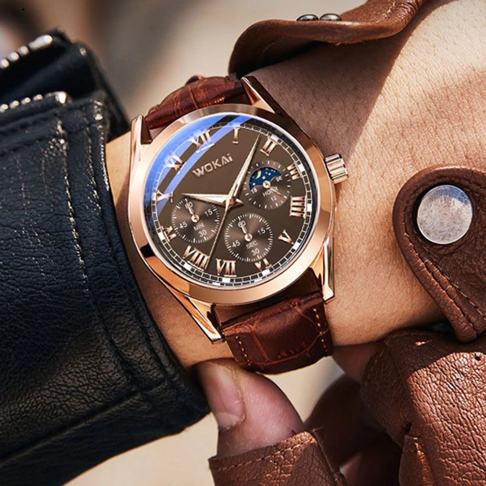 Herrenuhr Oskar – Roségold