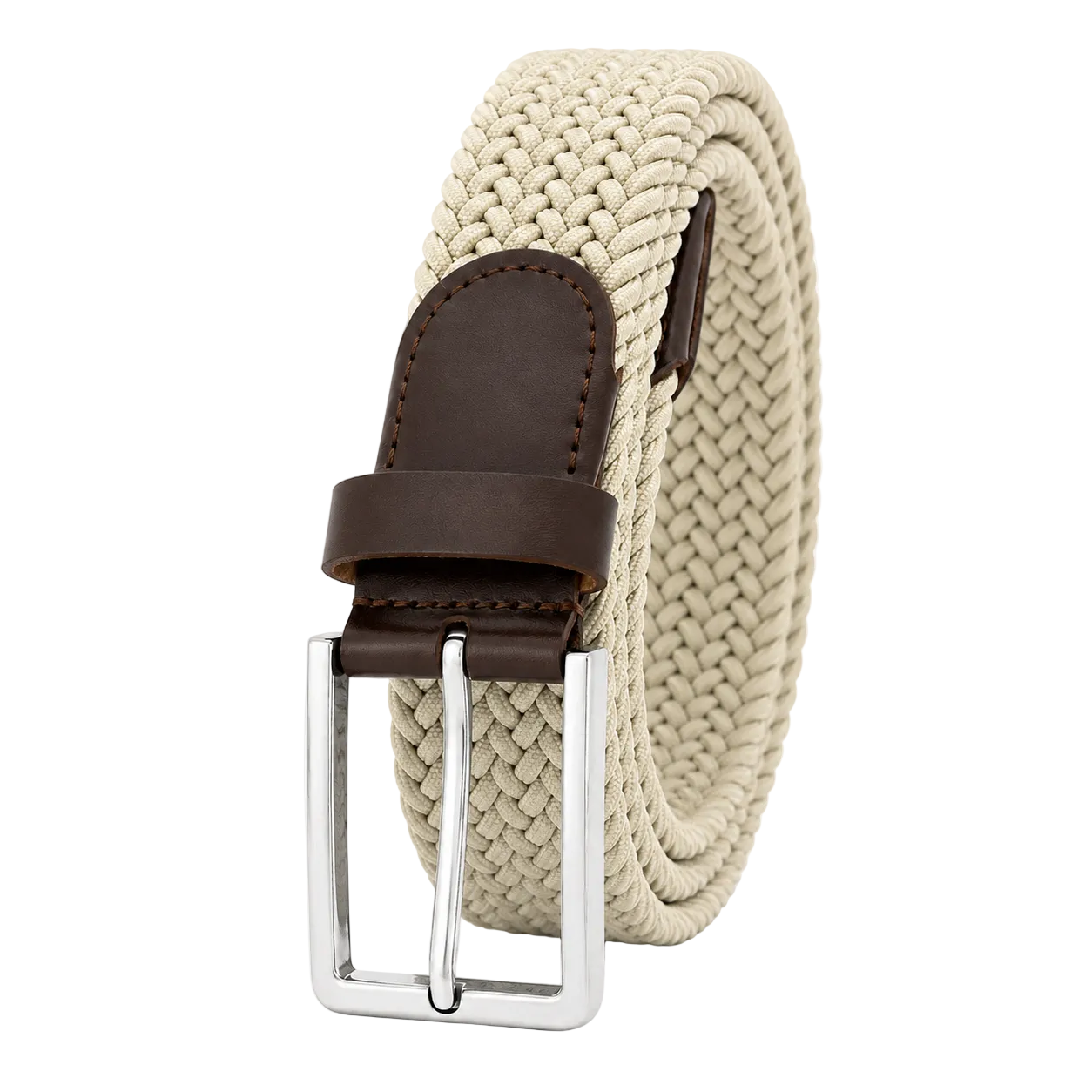 Flechtgürtel Beige