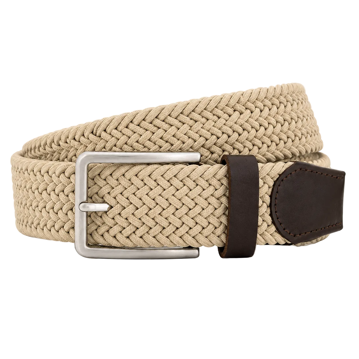 Flechtgürtel Beige