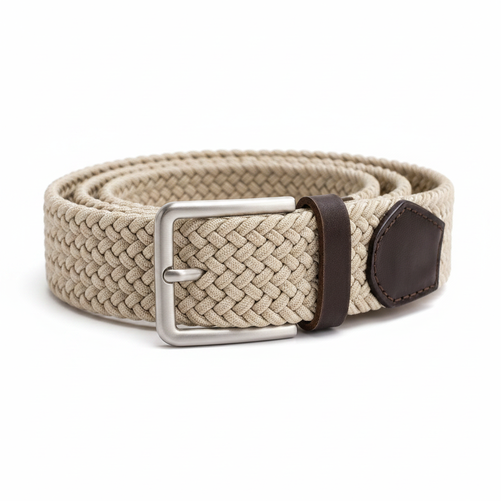 Flechtgürtel Beige