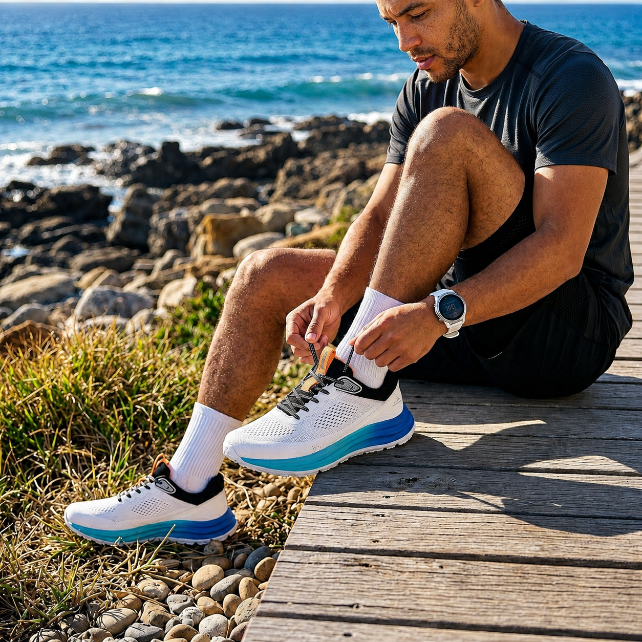 Herren Sneaker Sport Weiß