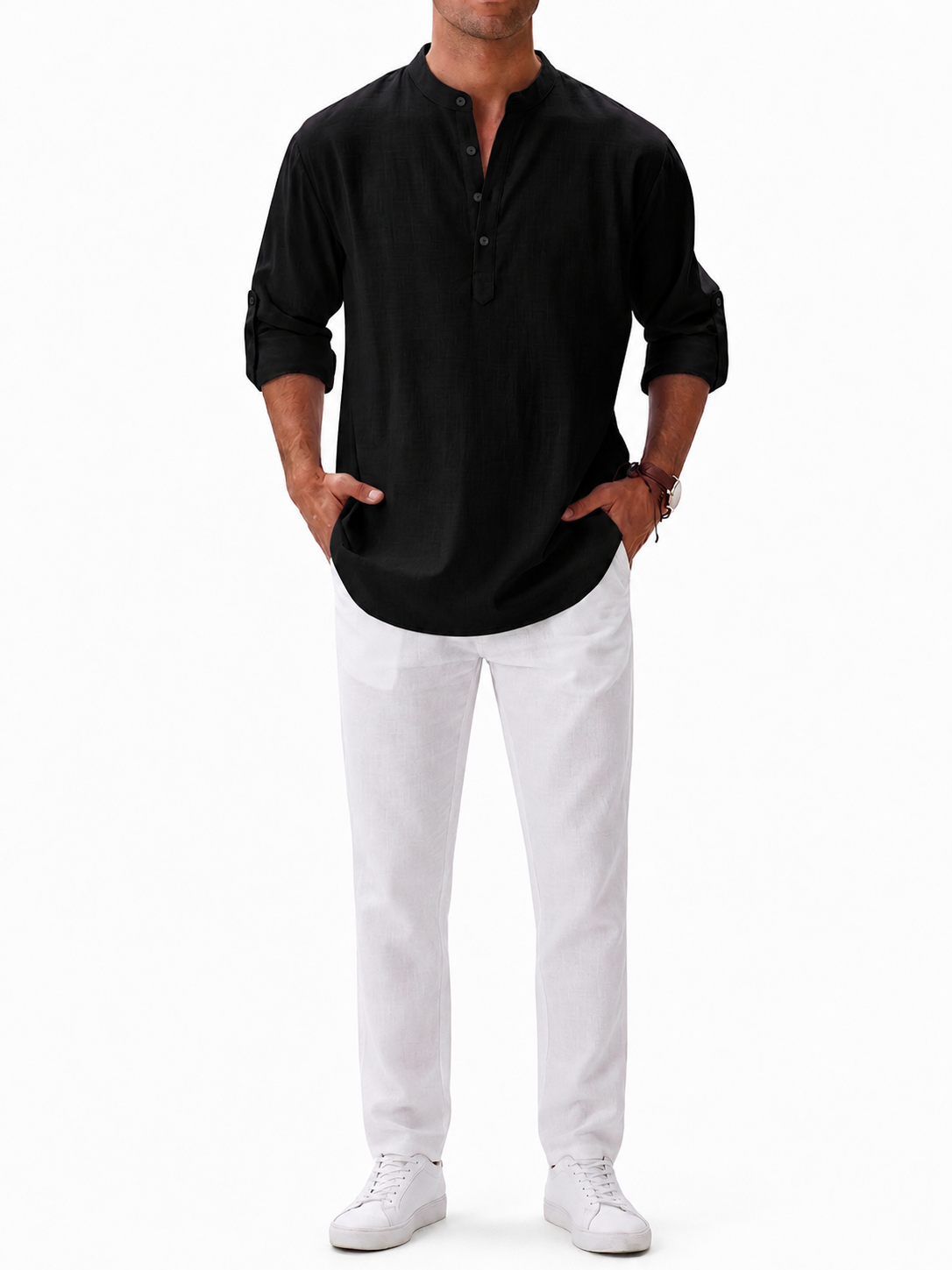 Herren Leinenhemd Premium
