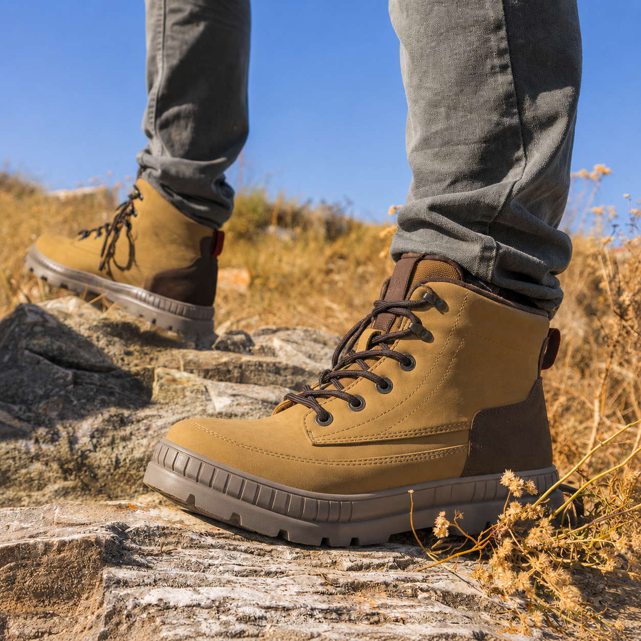 Herren Casual Boot Beige