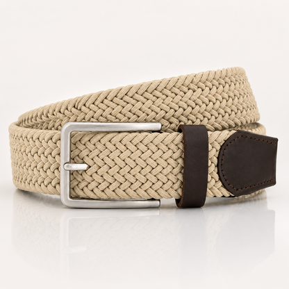 Flechtgürtel Beige